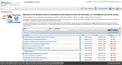 Desktop Screenshot of consult.wiltshire.gov.uk
