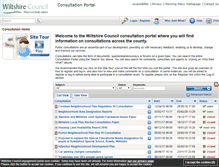 Tablet Screenshot of consult.wiltshire.gov.uk